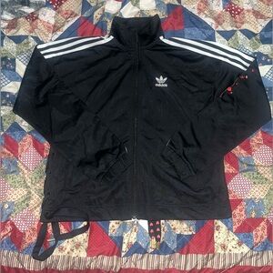 Adidas Originals Zip-Up Jacket w/ Embroidered Hearts – XS